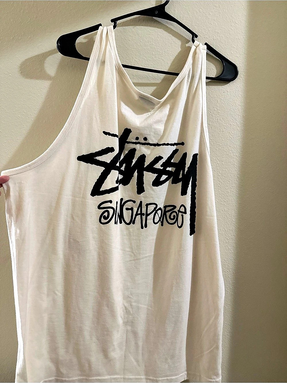 Stussy Singapore Tank Graphic Tank Top White XL